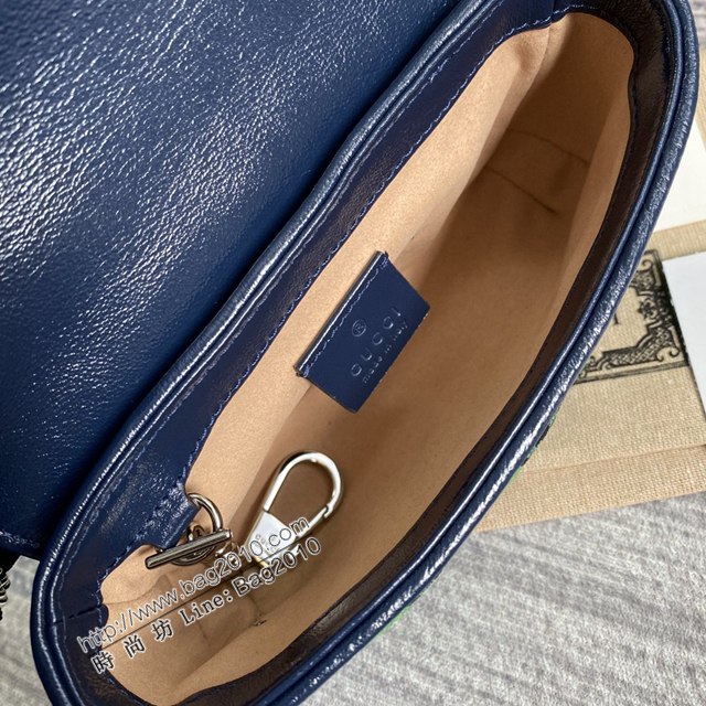 Gucci經典百搭女包 古馳GG Marmont Mini女包 Gucci全皮鏈條迷你小挎包 476433  ydg3274